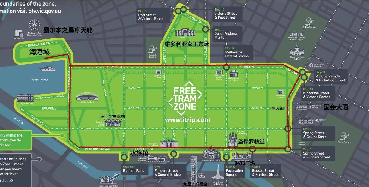 【实用贴】墨尔本市区免费交通攻略 - 澳大利亚